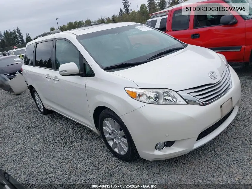 5TDDK3DC8ES092996 2014 Toyota Sienna Limited 7 Passenger