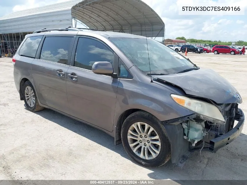 2014 Toyota Sienna Xle/Limited VIN: 5TDYK3DC7ES409166 Lot: 40412537