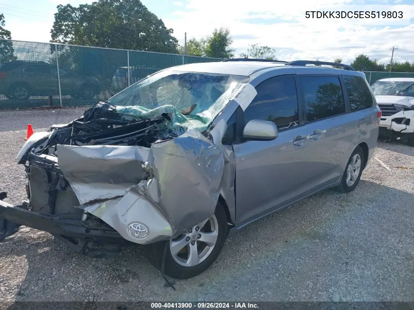 5TDKK3DC5ES519803 2014 Toyota Sienna Le