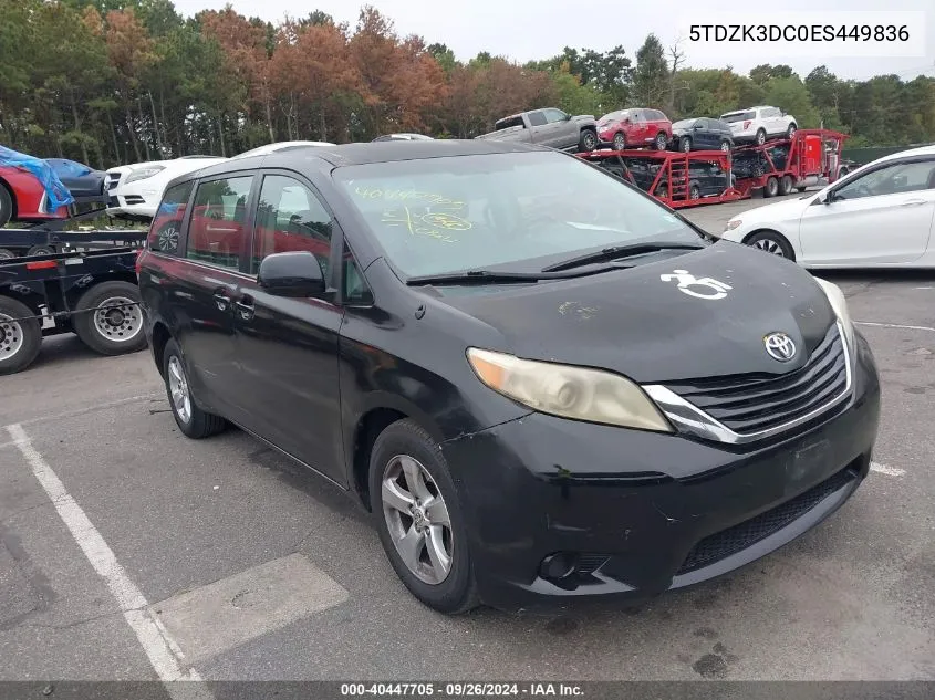 5TDZK3DC0ES449836 2014 Toyota Sienna