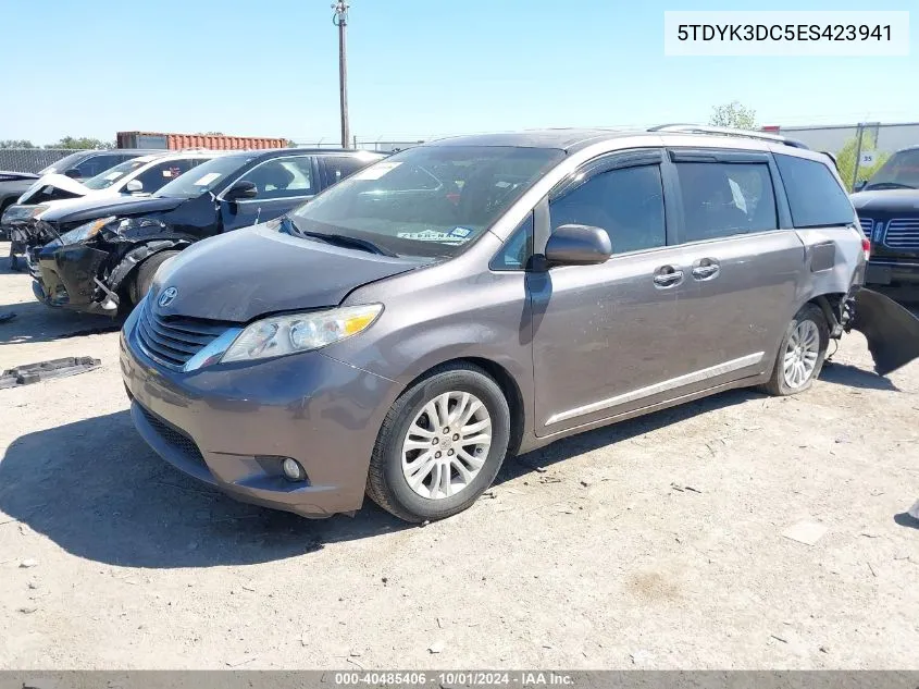 2014 Toyota Sienna Xle/Limited VIN: 5TDYK3DC5ES423941 Lot: 40485406