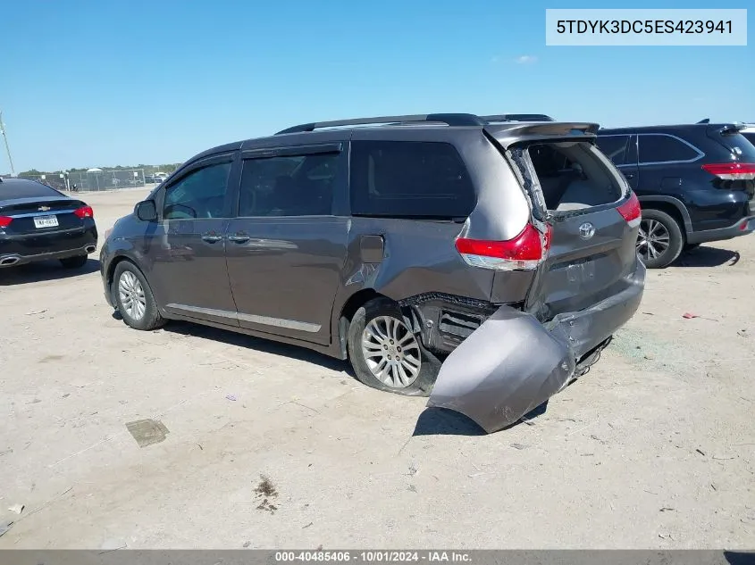 2014 Toyota Sienna Xle/Limited VIN: 5TDYK3DC5ES423941 Lot: 40485406