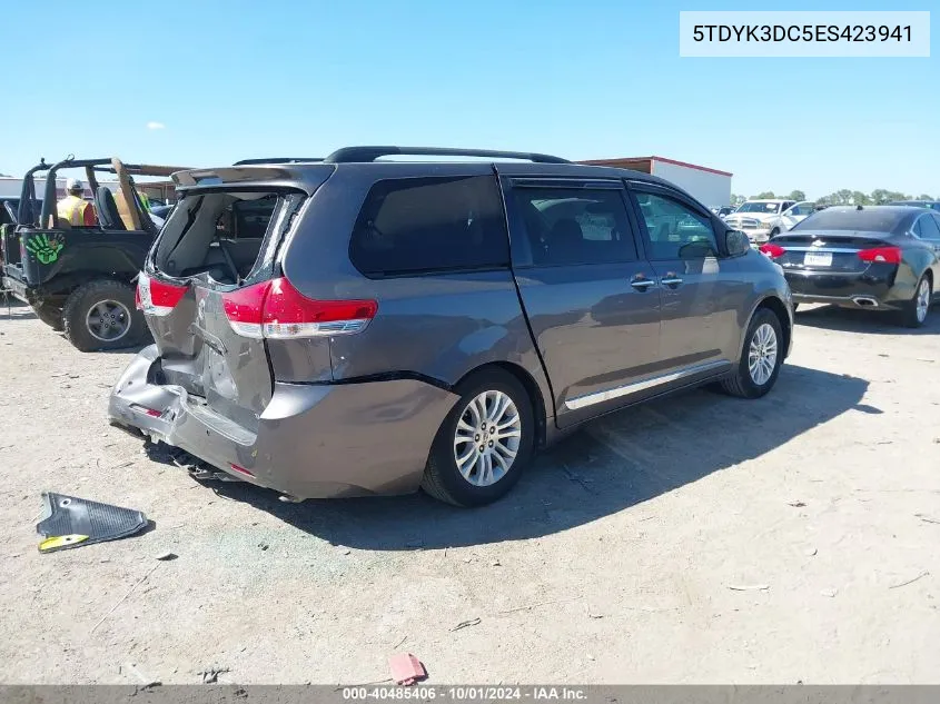 2014 Toyota Sienna Xle/Limited VIN: 5TDYK3DC5ES423941 Lot: 40485406