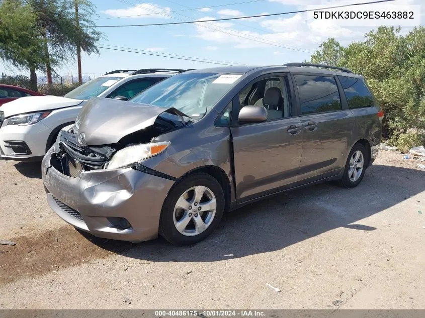 2014 Toyota Sienna Le VIN: 5TDKK3DC9ES463882 Lot: 40486175