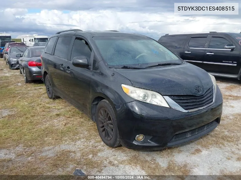 2014 Toyota Sienna Xle/Limited VIN: 5TDYK3DC1ES408515 Lot: 40494794