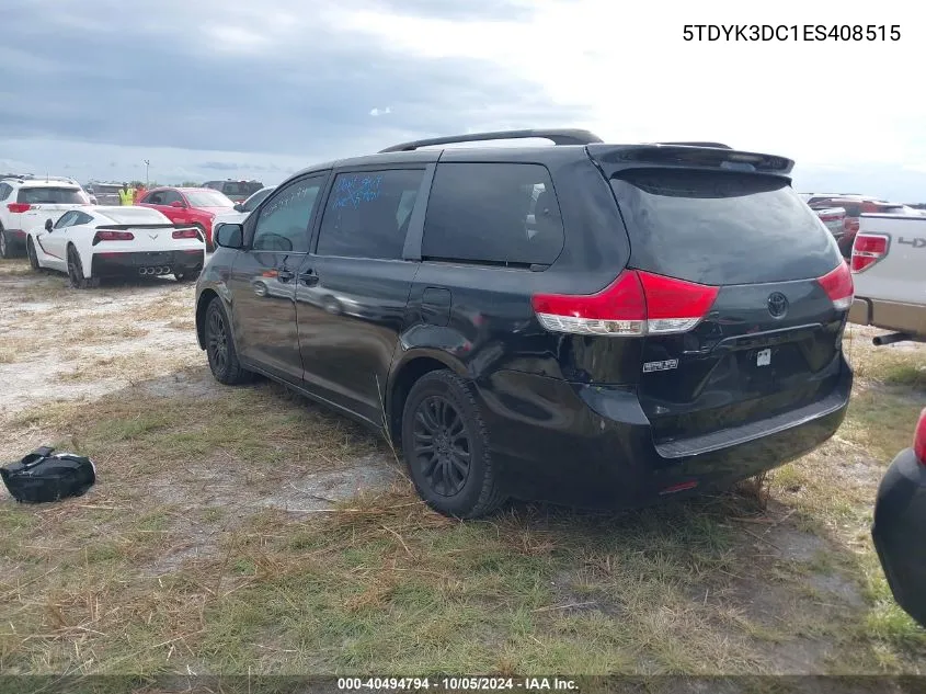 2014 Toyota Sienna Xle/Limited VIN: 5TDYK3DC1ES408515 Lot: 40494794