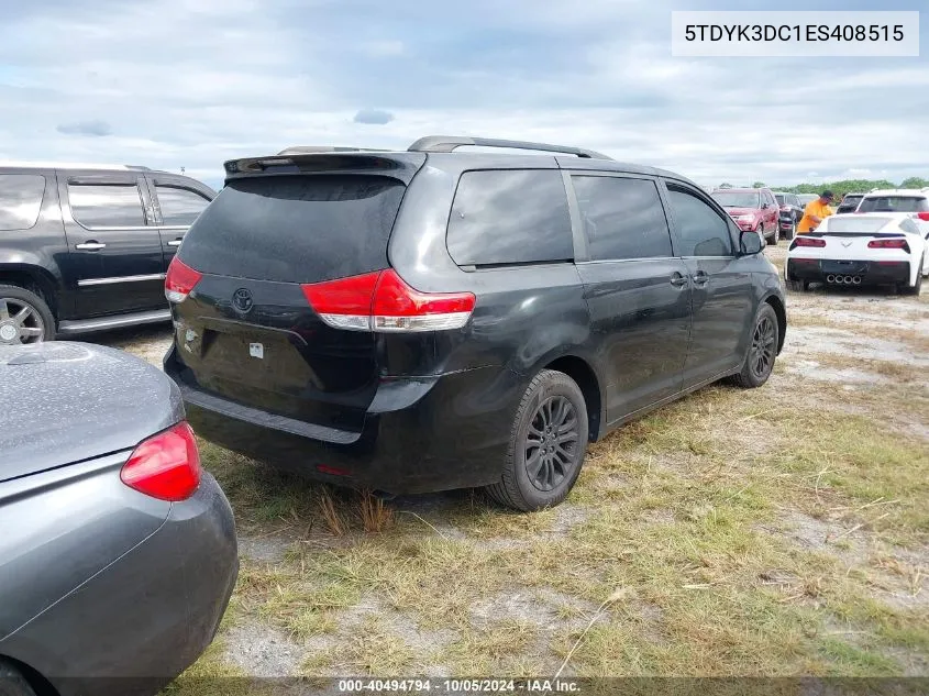 2014 Toyota Sienna Xle/Limited VIN: 5TDYK3DC1ES408515 Lot: 40494794