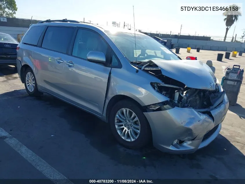 2014 Toyota Sienna Xle/Limited VIN: 5TDYK3DC1ES466158 Lot: 40783200