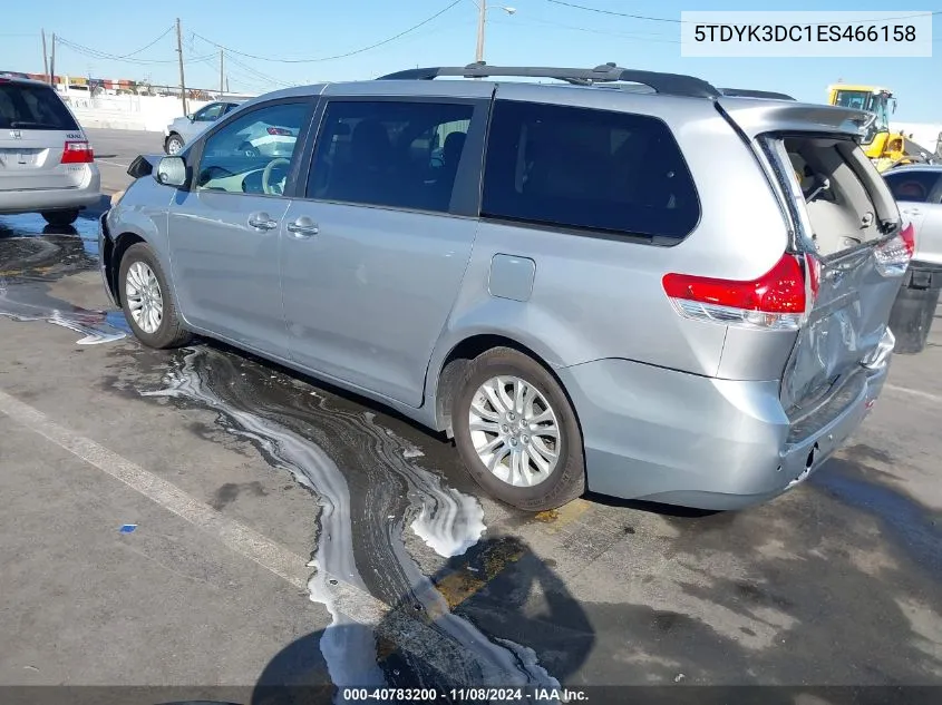 2014 Toyota Sienna Xle/Limited VIN: 5TDYK3DC1ES466158 Lot: 40783200