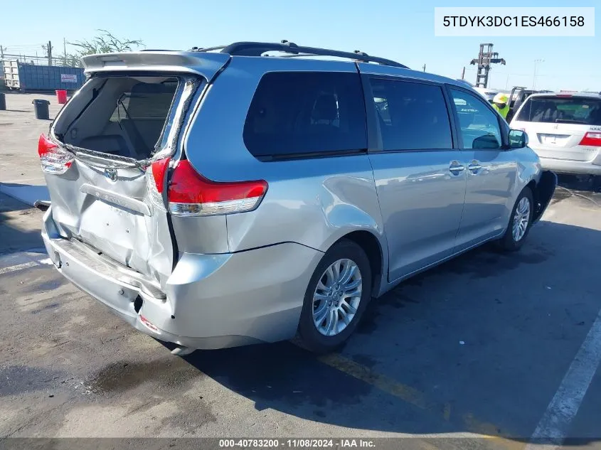 2014 Toyota Sienna Xle/Limited VIN: 5TDYK3DC1ES466158 Lot: 40783200