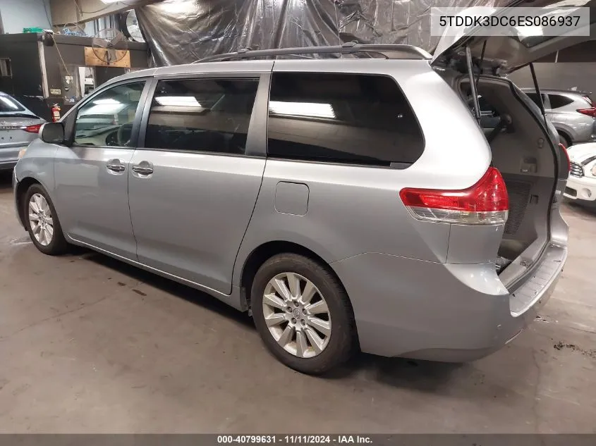 2014 Toyota Sienna Xle/Limited VIN: 5TDDK3DC6ES086937 Lot: 40799631