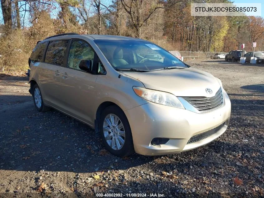 2014 Toyota Sienna Le 7 Passenger VIN: 5TDJK3DC9ES085073 Lot: 40802992