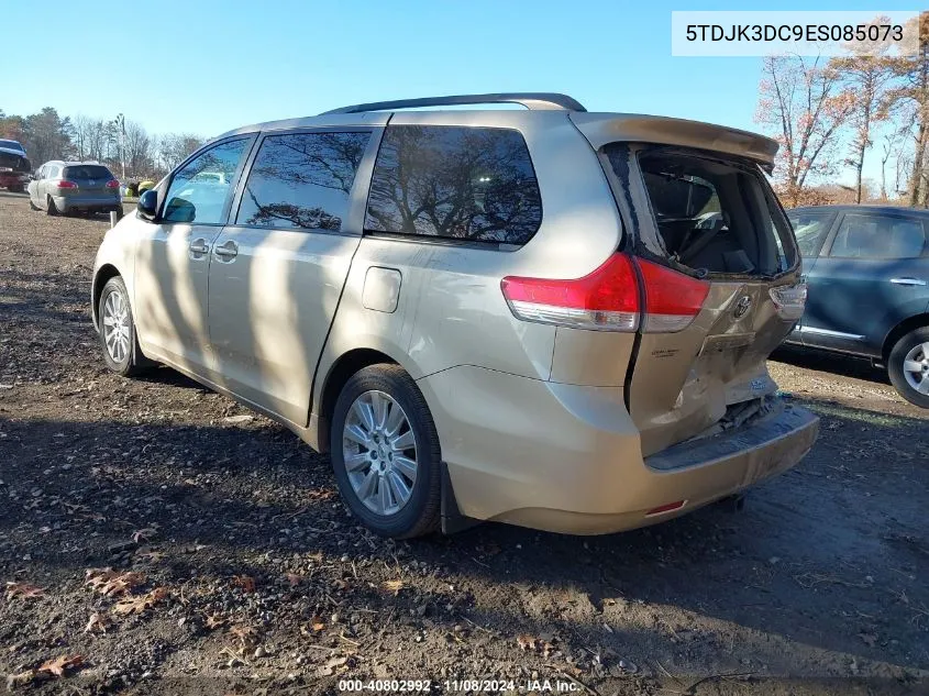 2014 Toyota Sienna Le 7 Passenger VIN: 5TDJK3DC9ES085073 Lot: 40802992