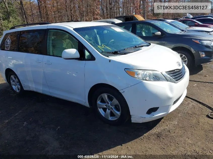 5TDKK3DC3ES458127 2014 Toyota Sienna Le V6 8 Passenger