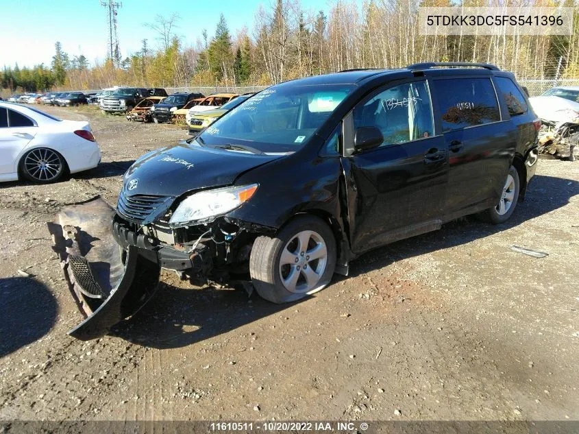 5TDKK3DC5FS541396 2015 Toyota Sienna Le