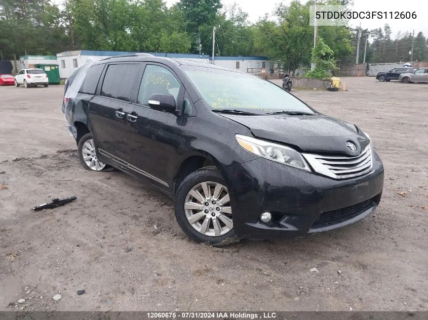 2015 Toyota Sienna Xle/Limited VIN: 5TDDK3DC3FS112606 Lot: 12060675