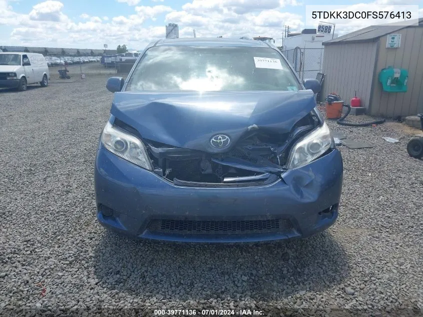 5TDKK3DC0FS576413 2015 Toyota Sienna Le 8 Passenger