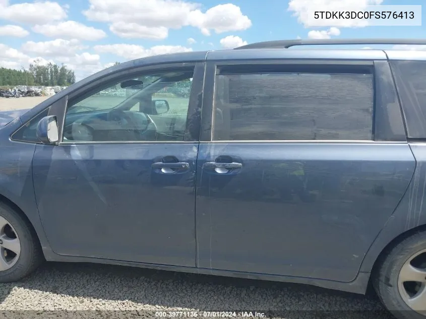 5TDKK3DC0FS576413 2015 Toyota Sienna Le 8 Passenger