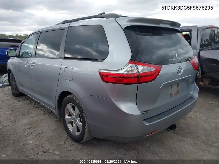 5TDKK3DC5FS676295 2015 Toyota Sienna Le 8 Passenger