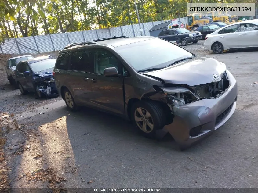 5TDKK3DCXFS631594 2015 Toyota Sienna Le