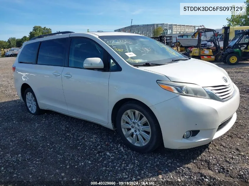 2015 Toyota Sienna Limited Premium 7 Passenger VIN: 5TDDK3DC6FS097129 Lot: 40329860