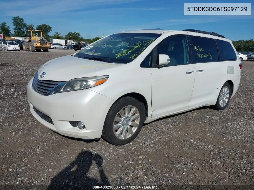 5TDDK3DC6FS097129 2015 Toyota Sienna Limited Premium 7 Passenger