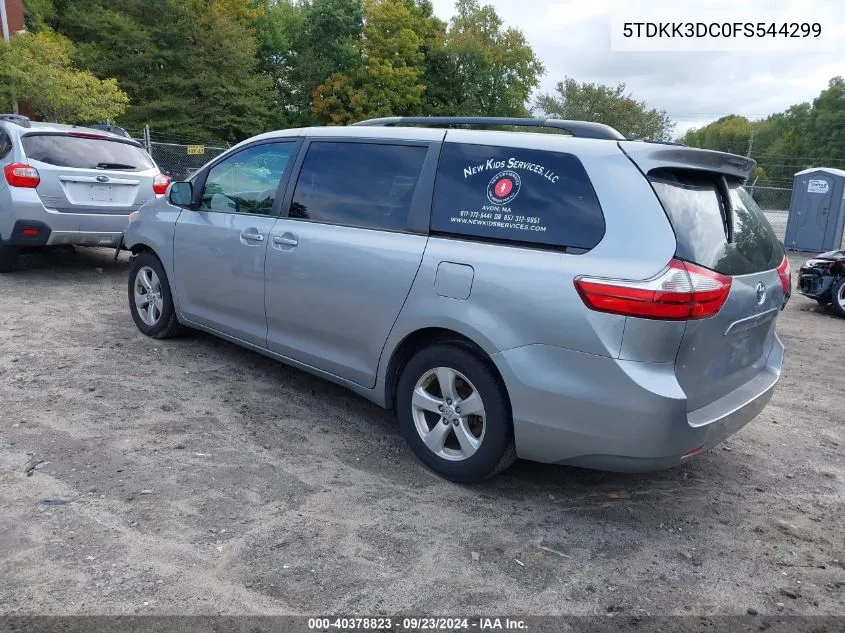 5TDKK3DC0FS544299 2015 Toyota Sienna Le