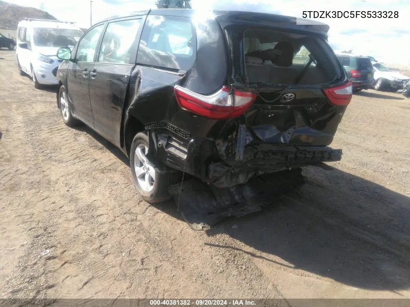 5TDZK3DC5FS533328 2015 Toyota Sienna L 7 Passenger