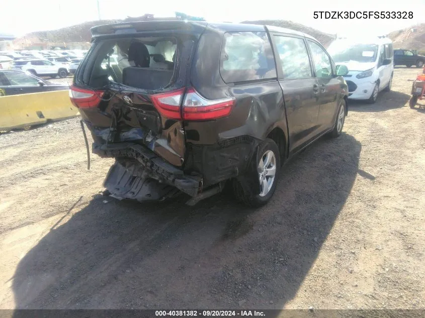 5TDZK3DC5FS533328 2015 Toyota Sienna L 7 Passenger