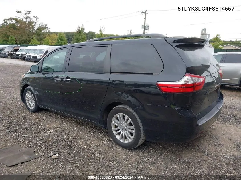 2015 Toyota Sienna Xle/Limited VIN: 5TDYK3DC4FS614557 Lot: 40396928