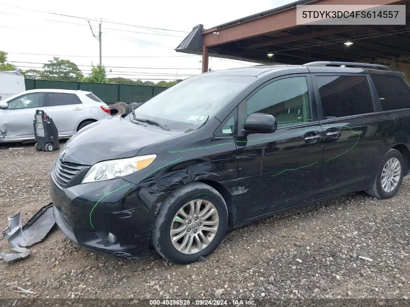 2015 Toyota Sienna Xle/Limited VIN: 5TDYK3DC4FS614557 Lot: 40396928