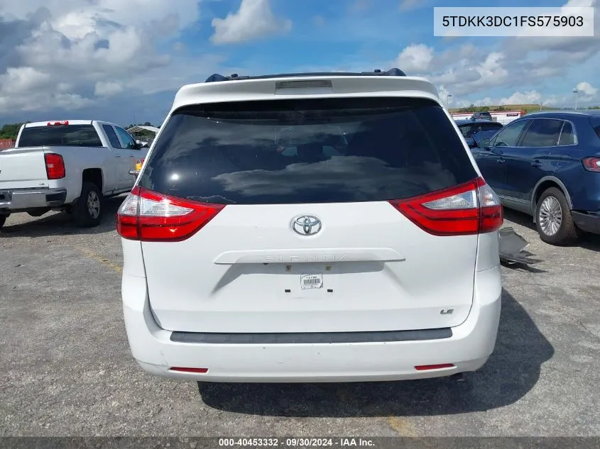 5TDKK3DC1FS575903 2015 Toyota Sienna Le