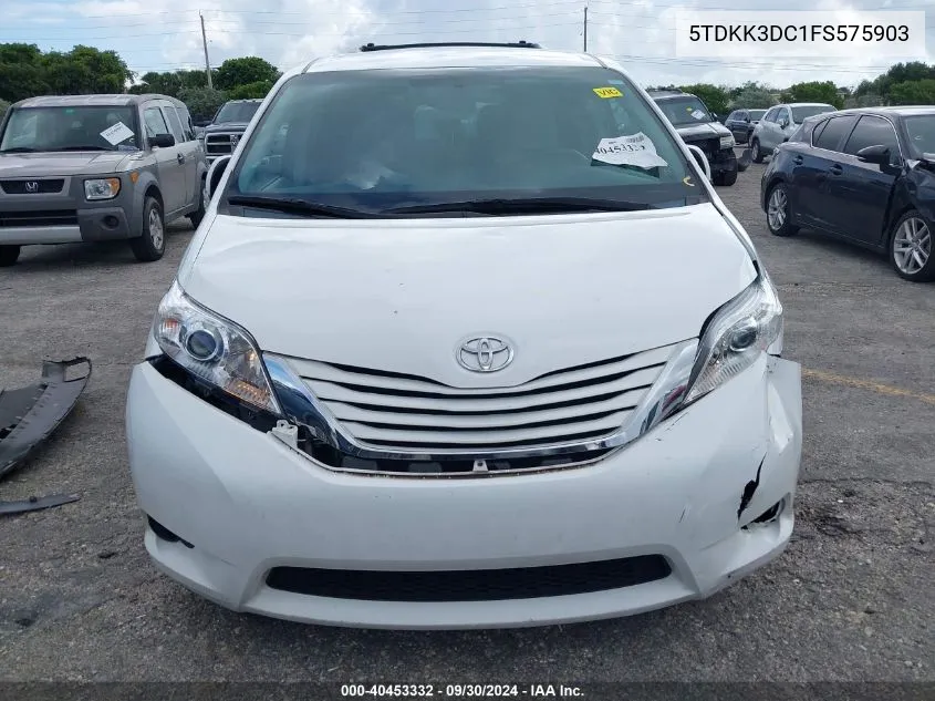 5TDKK3DC1FS575903 2015 Toyota Sienna Le