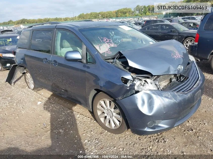 2015 Toyota Sienna Le VIN: 5TDJK3DC0FS109469 Lot: 40467906