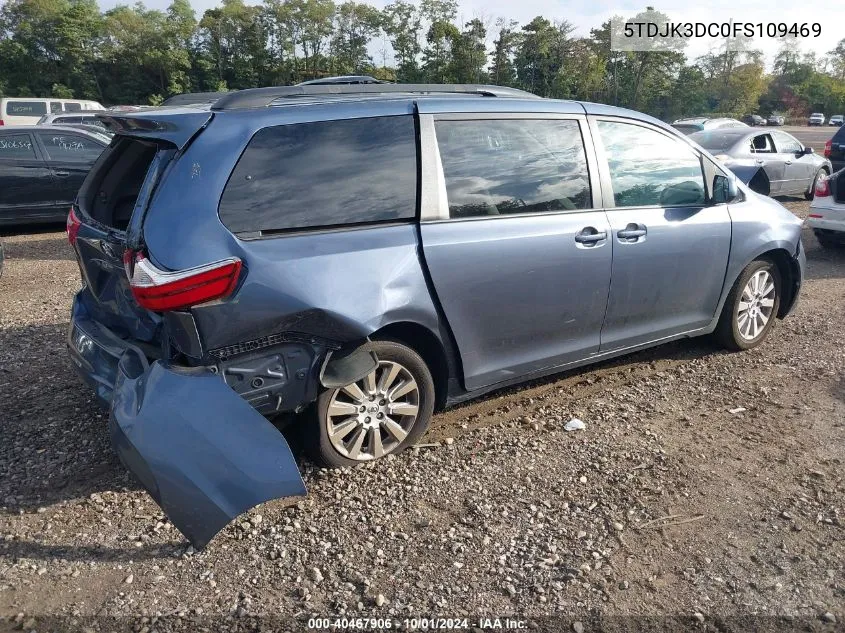 2015 Toyota Sienna Le VIN: 5TDJK3DC0FS109469 Lot: 40467906