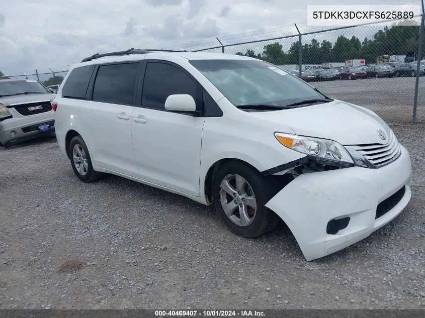 5TDKK3DCXFS625889 2015 Toyota Sienna Le