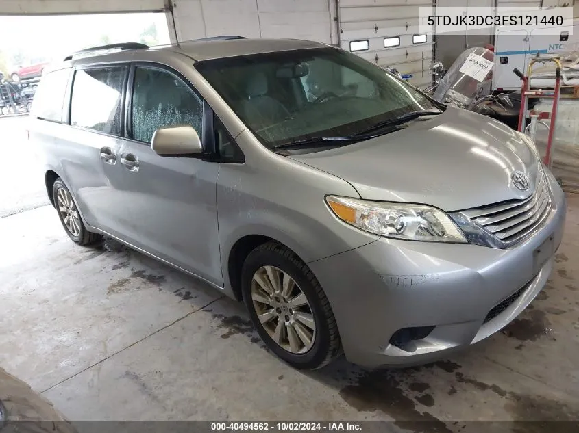 5TDJK3DC3FS121440 2015 Toyota Sienna Le 7 Passenger