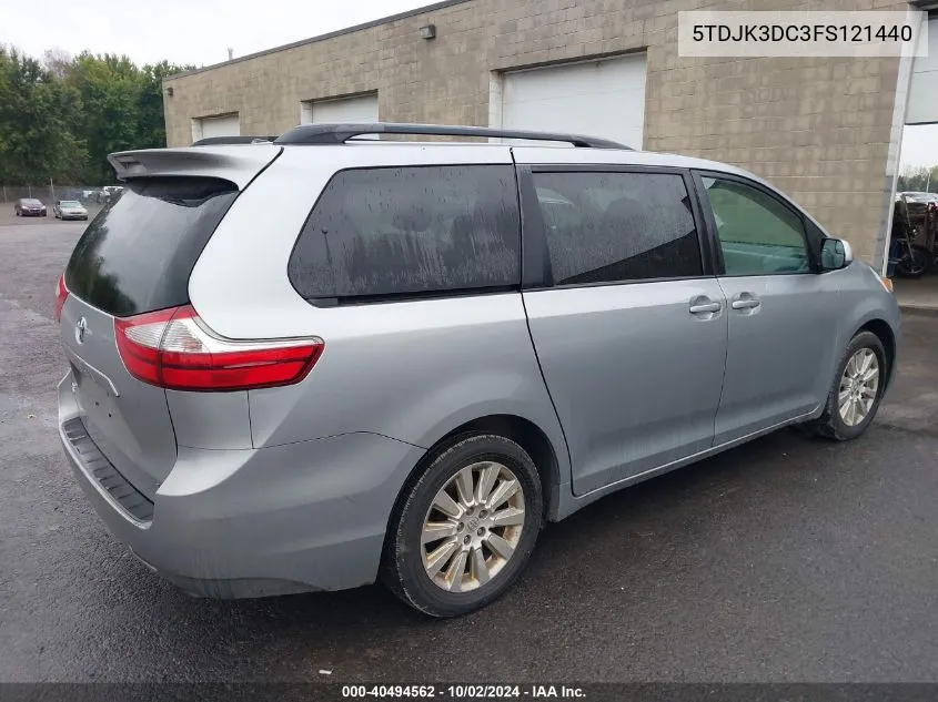 5TDJK3DC3FS121440 2015 Toyota Sienna Le 7 Passenger