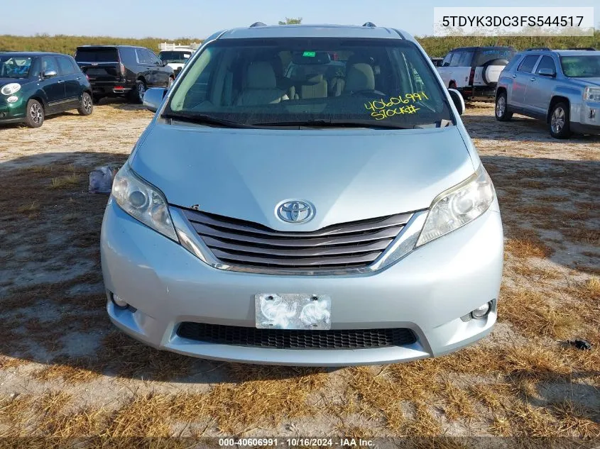 5TDYK3DC3FS544517 2015 Toyota Sienna Xle 8 Passenger