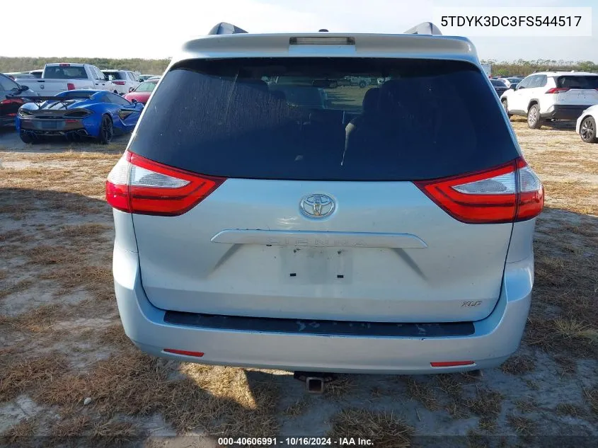 5TDYK3DC3FS544517 2015 Toyota Sienna Xle 8 Passenger