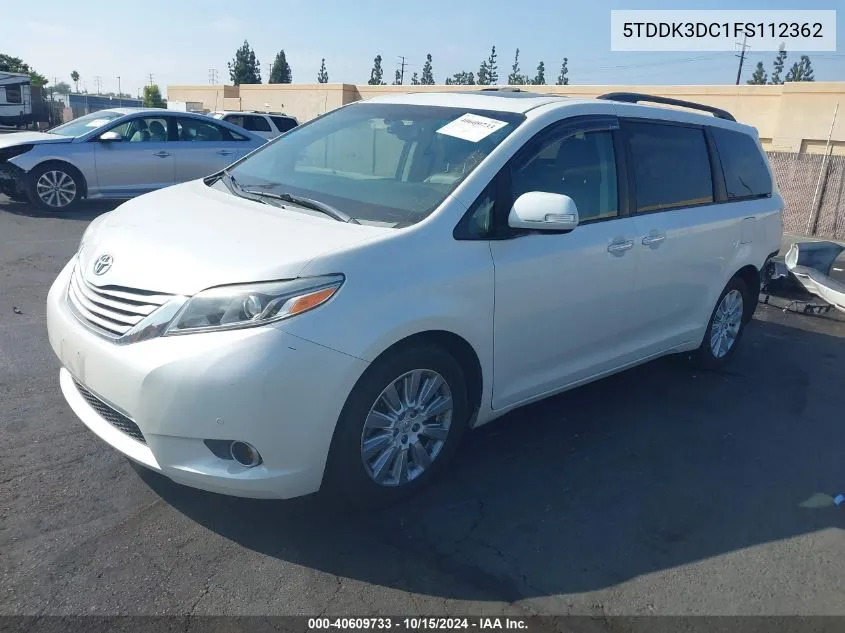 5TDDK3DC1FS112362 2015 Toyota Sienna Limited Premium 7 Passenger