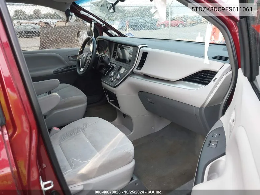 5TDZK3DC9FS611061 2015 Toyota Sienna L 7 Passenger