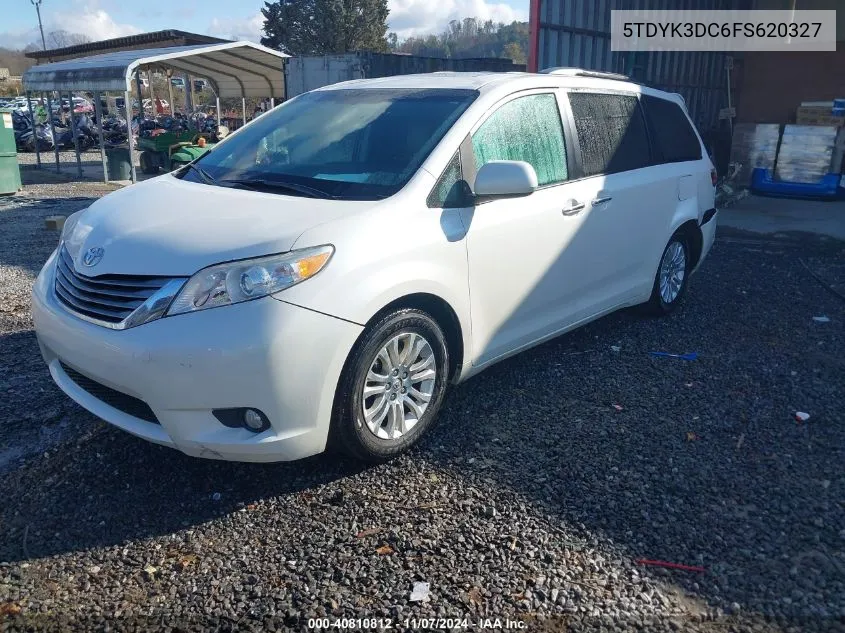 2015 Toyota Sienna Xle/Limited VIN: 5TDYK3DC6FS620327 Lot: 40810812