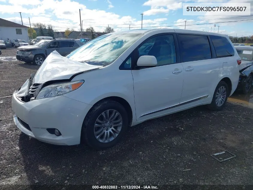 2015 Toyota Sienna Xle/Limited VIN: 5TDDK3DC7FS096507 Lot: 40832883