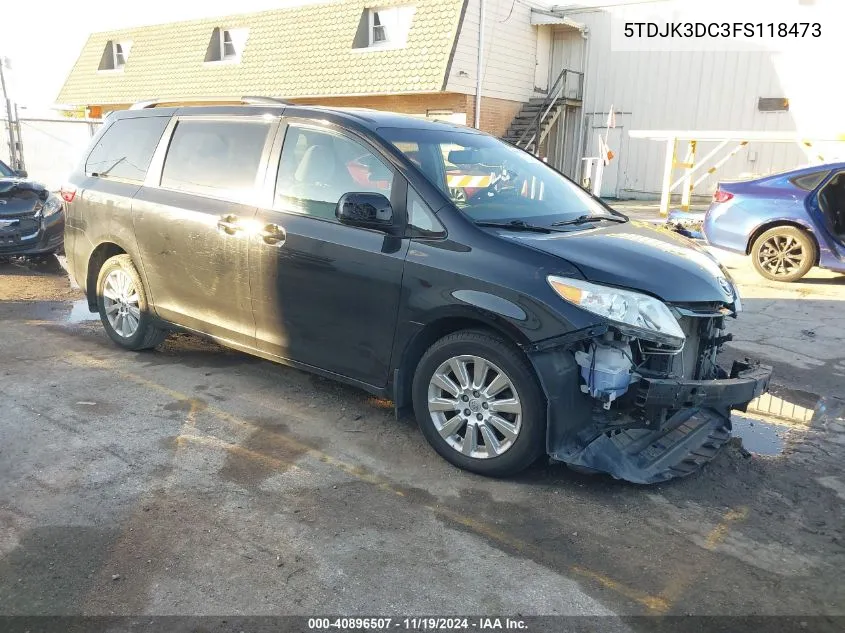 2015 Toyota Sienna Le 7 Passenger VIN: 5TDJK3DC3FS118473 Lot: 40896507