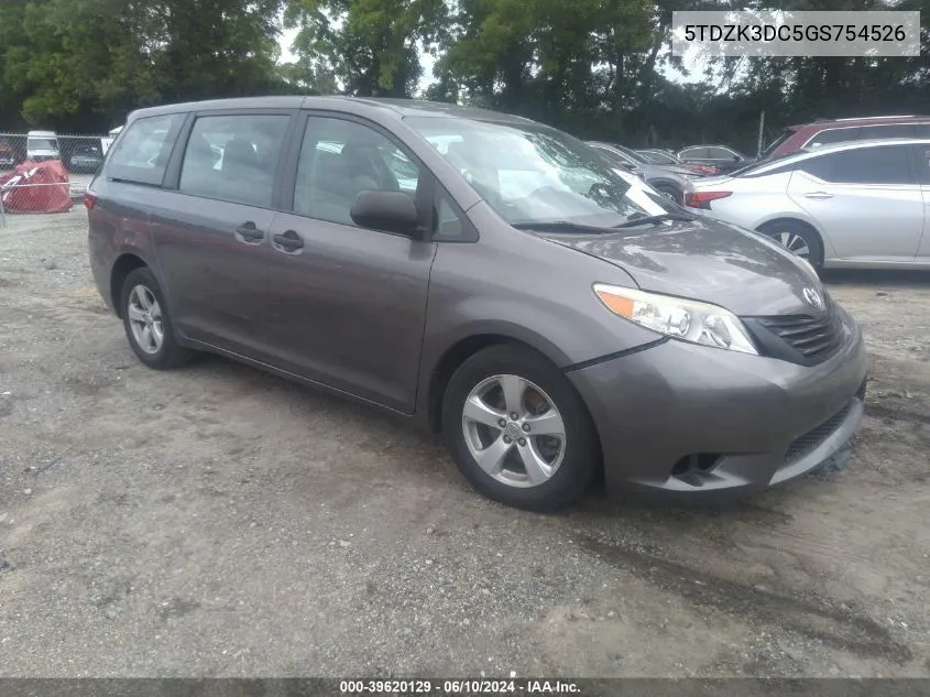 5TDZK3DC5GS754526 2016 Toyota Sienna L 7 Passenger