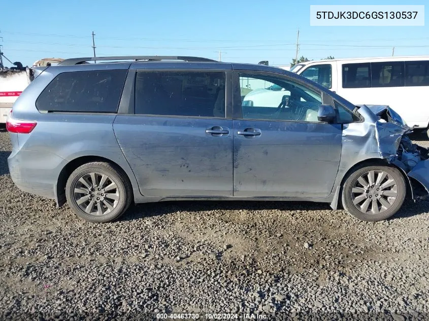 2016 Toyota Sienna Le 7 Passenger VIN: 5TDJK3DC6GS130537 Lot: 40463730