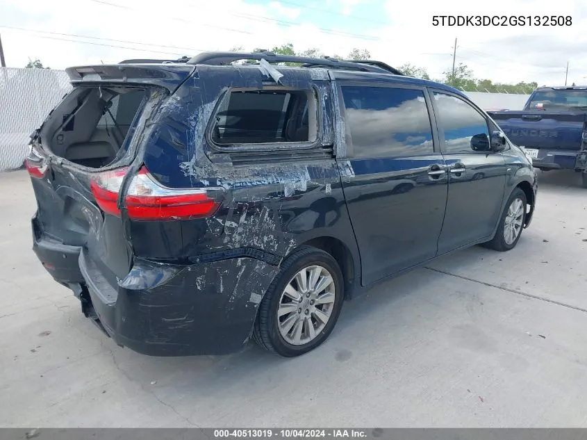 5TDDK3DC2GS132508 2016 Toyota Sienna Xle 7 Passenger