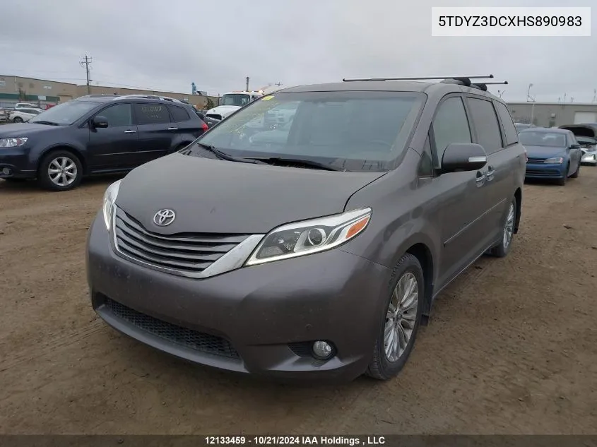 2017 Toyota Sienna Limited 7-Passenger VIN: 5TDYZ3DCXHS890983 Lot: 12133459