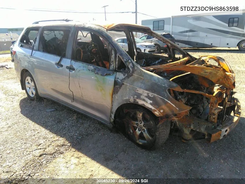 5TDZZ3DC9HS863598 2017 Toyota Sienna